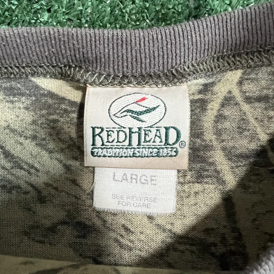 Camiseta Masculina Vintage Ruiva Camuflagem Bolso Grande Realtree Advantage Boxy Anos 90 - Imagem 3 de 4