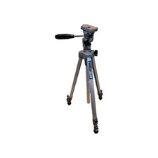 Velbon VE-3 Camera Tripod Vintage Aluminum Adjustable. 60" Maximum Height EUC