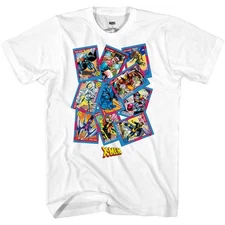 X-Men 90's Trading Cards Collection by Jim Lee Marvel Comics Adult T-Shirt
