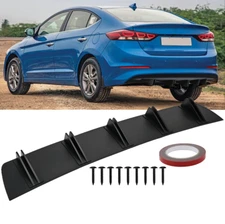For Hyundai Sonata Rear Bumper Chin Lip Diffuser Spoiler Splitter Shark 5-Fin