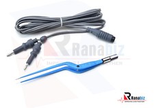 European Bayonet Reusable Bipolar Forceps-Blue:18cm,20cm,22cm 3mtr Cord:Options