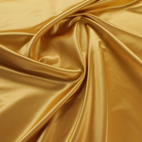 Stoff Duchesse Seide Satin gelbgold champagner fest weich - Picture 1 of 2
