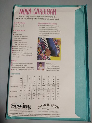 THE NORA CARDIGAN Sewing Pattern - Sizes 6-20 - SIMPLY SEWING Pattern - Picture 2 of 2