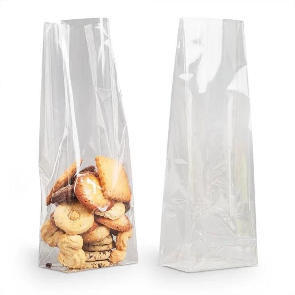 Sachets plats cellophane transparent, sac alimentaire, sac confiserie.