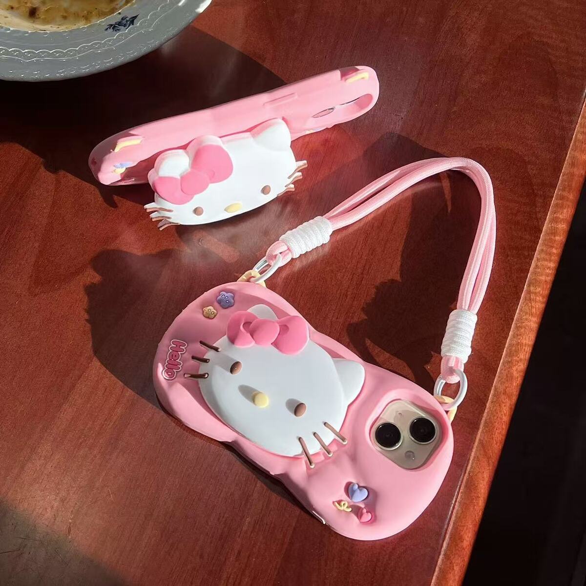 ☆kitty73☆ Fr iPhone13 14 15 16 Pro Max 3D Cartoon Kitty Shockproof