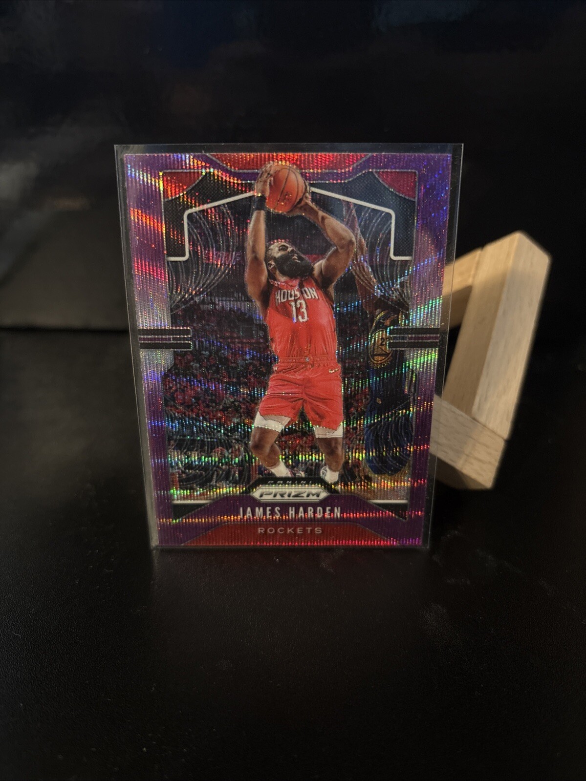 James Harden 2019-20 Panini Prizm Purple Wave Prizm #107 Houston Rockets