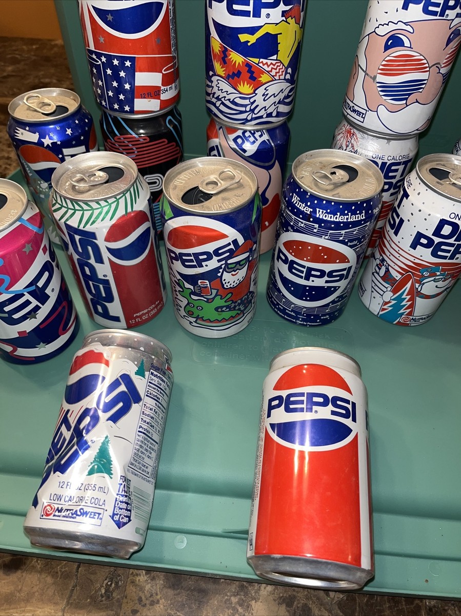 Pepsi Cans Vintage Collection ( 17 cans ) Pepsi 90's Retro