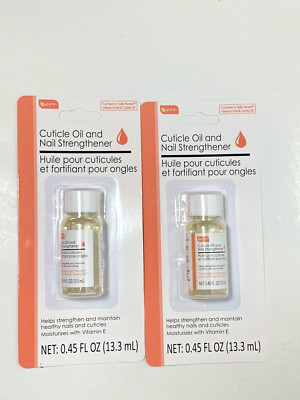 B PURE Cuticle Oil and Nail Strengthener, 0.45 fl.oz - Lot of 2