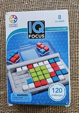Smart Games IQ Focus 1 Player Puzzle Game Easy To Expert 120 Challenges