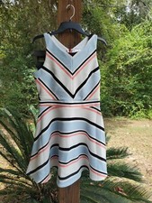 NWOT Xhilaration Striped Multi Color Dress Women’s Size Large Casual Cute
