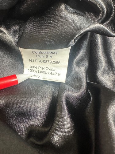 St Croix Men's Red and Black Butter Soft Lamb Leather Jacket Size 44 - Picture 5 of 10
