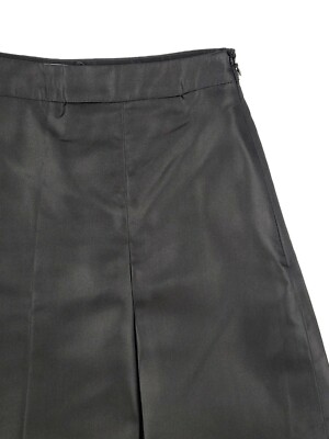 スカート Prada Sport Silk Skirt PRADA Black Silk Wide Inverted Pleats A-Line Skirt IT36/US2