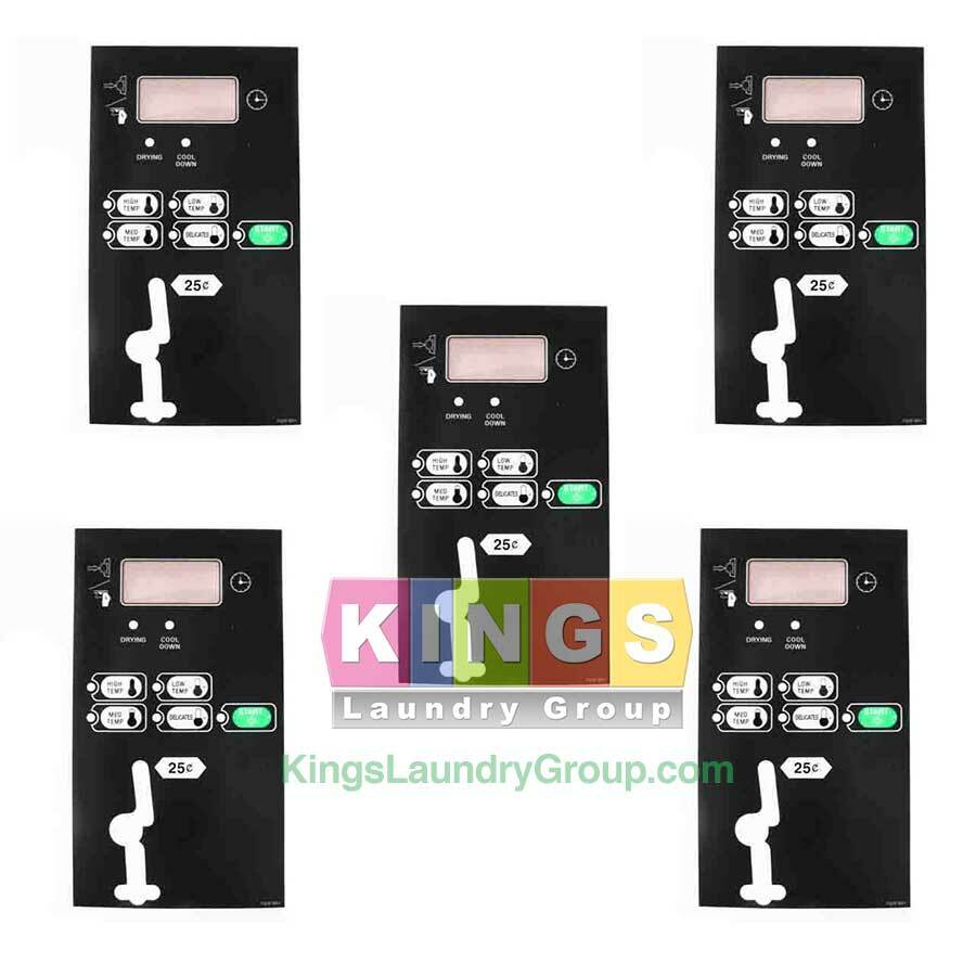 5PK OVERLAY SQ BC/BX TEXT STK FOR SPEED QUEEN DRYER - 70257801