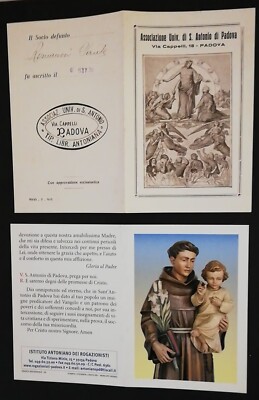 Pair of S. Antonio di Padua double santini (5150-5151) As pictured