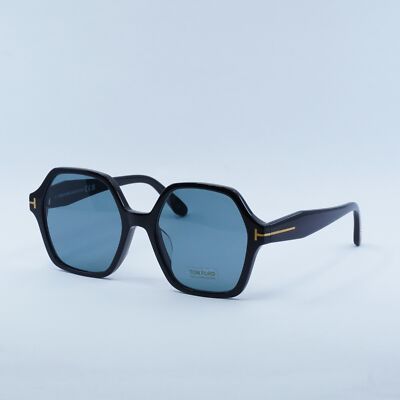 New Tom Ford FT1032 01A Shiny Black/Smoke Blue 56-19-140  display picture 1