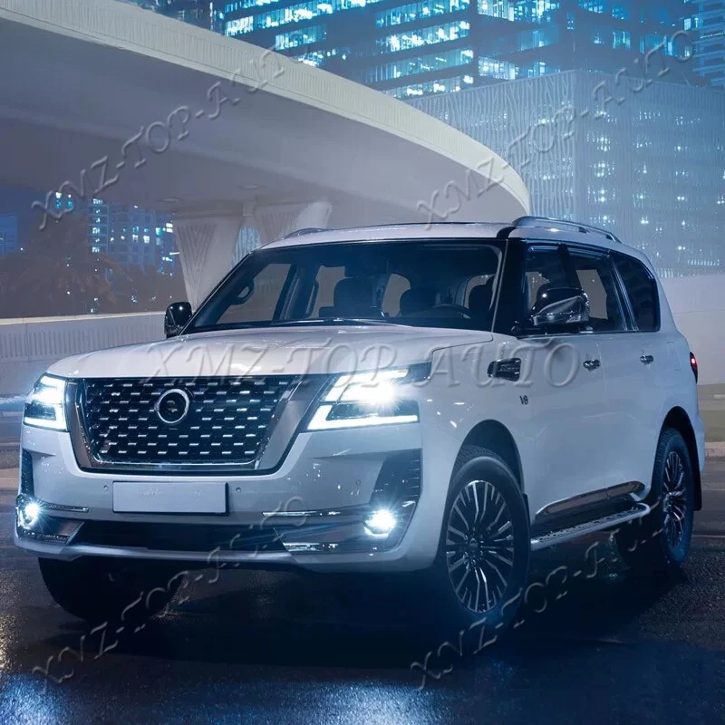 Решетка центральная для капота переднего бампера для Nissan Armada Patrol Y62 2021-2025 годов выпуска 1 шт. - Изображение 2 из 4