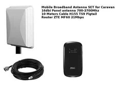 Amplificatore antenna mobile banda larga 16dbi + ZTE MF60 3G UMTS HSPA + 21Mbp