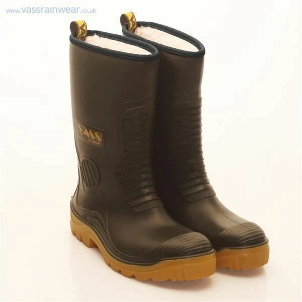 Vass R-Boot Fur Lined W/Proof Khaki Non-Studded / Footwear / Fishing
