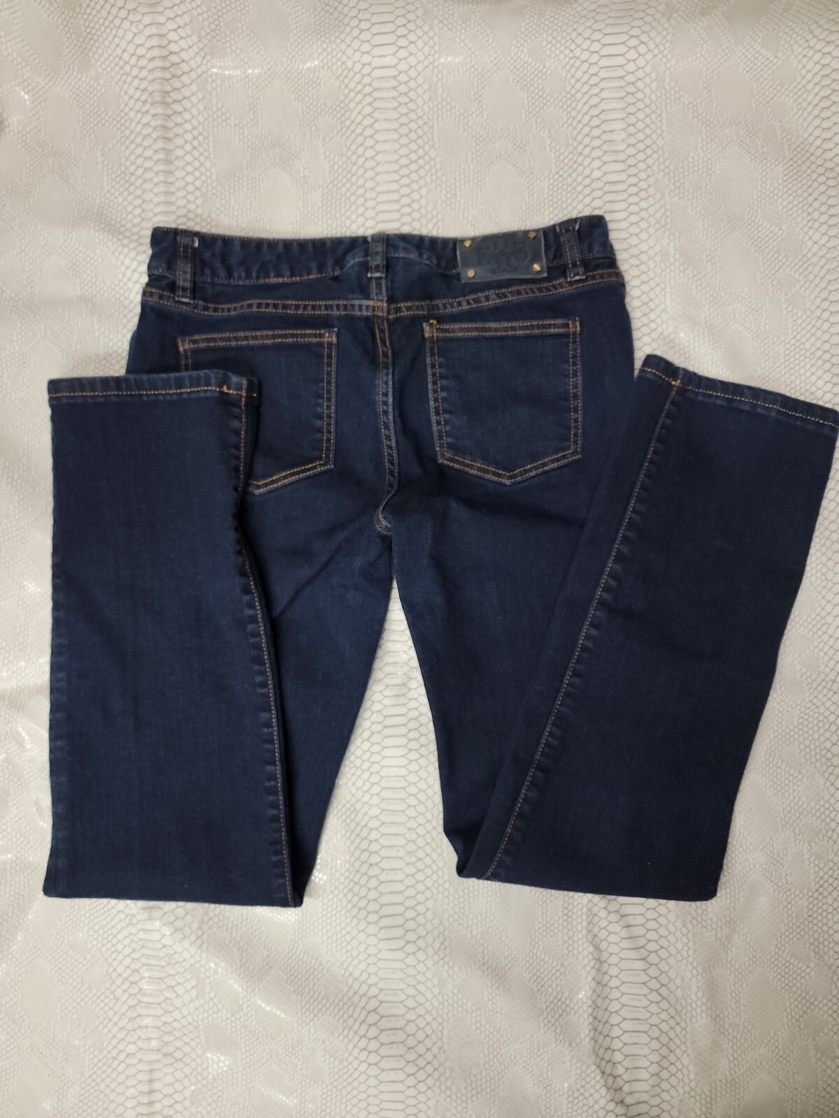 Tory Burch Straight Leg Size 28 Women's Blue Denim Jean #P1 thumbnail 4