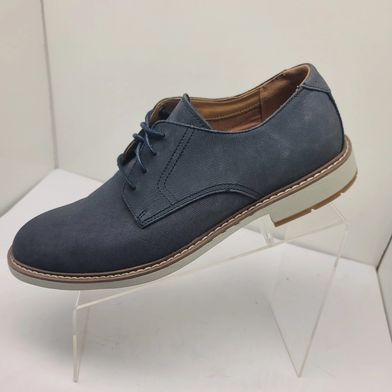 Scarpe da uomo Clarks UN ELOTT PIZZO punta piatta Oxfords 49335 NABUCK NAVY taglia 10 5 M
