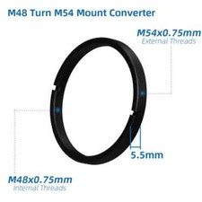 M48x0.75mm Female Turn M54x0.75mm Male Mount Converter Thread Conversion Adapter