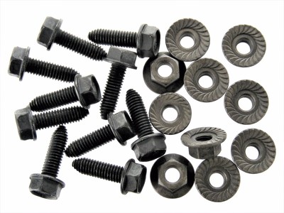 #126 M6-1.0mm x 20mm Long 10mm Hex Body Bolts /& Barbed Nuts For Nissan Qty.20