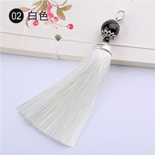 11cm Long Sewing Trim Curtain Large Silky Bead Cushion 5 X Tassels Craft - Picture 15 of 34