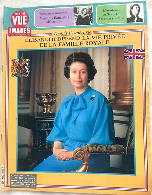 POINT DE VUE n° 1805 du 4 Mars 1983 Reine Elisabeth II et la famille royale