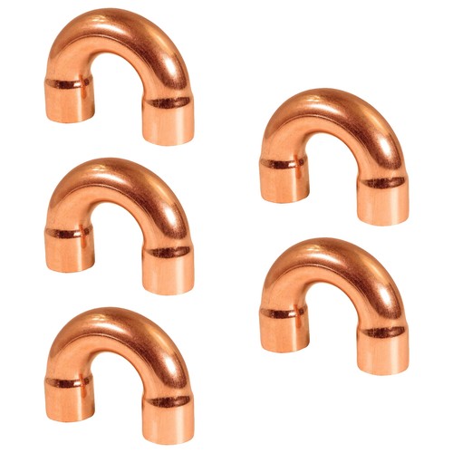 Copper Return Bend Two Equal Female Sweat Connections CxC 3/8"in-1-1/4"in 4"inCL