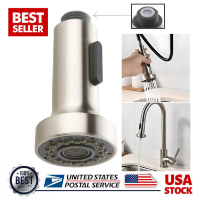 Kitchen Sink Pull-Out Faucet Sprayer /Pull Down Spray Head Replacement Brushed