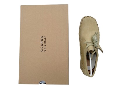 Clarks Originals Mens 11 Weaver Classic Beige Maple Suede Lace Up