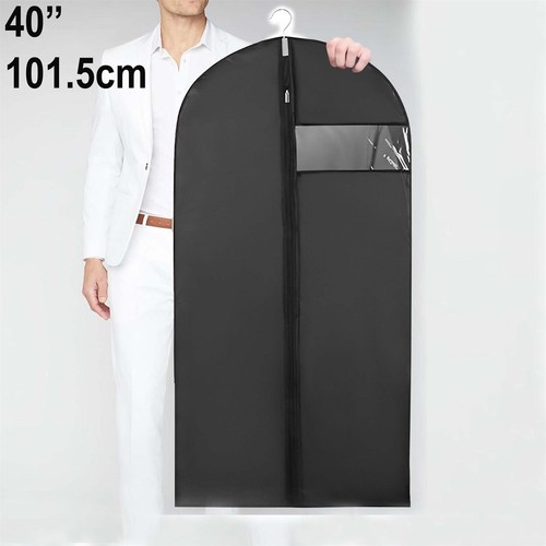 40" Large Hanging Suit Dress Coat Travel Bag Clothes Cover Storage Zip Storage - Picture 7 of 11