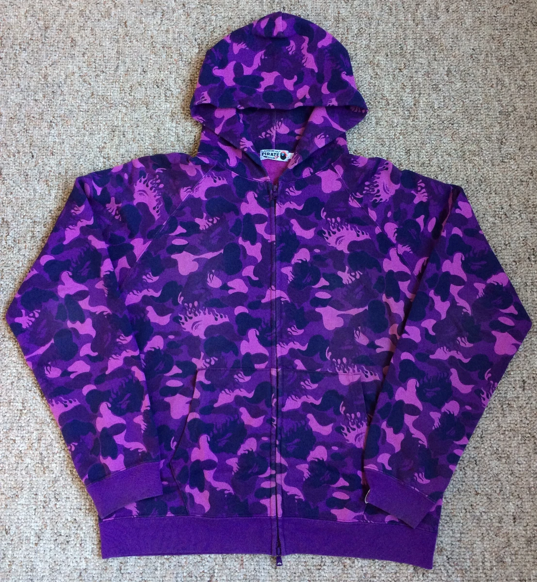 A Bathing Ape Purple Long Sleeve Hoodies & Sweatshirts for Men for