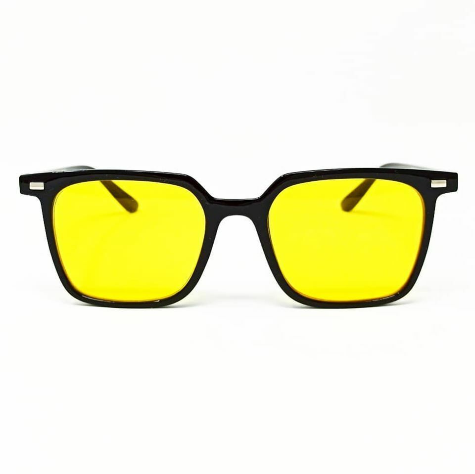Men Women Sunglasses Black Yellow Lens Pif Wear B-class 5