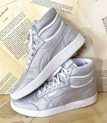 puma silver high tops