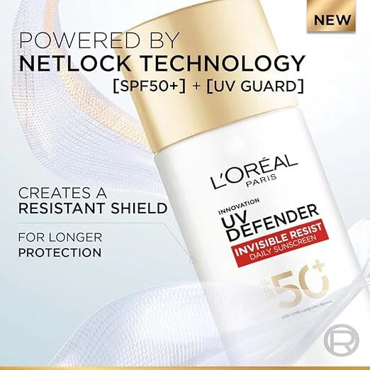 Protector solar diario L’Oreal Paris Uv Defender Invisible Resist SPF50+ Foto 3 de 4