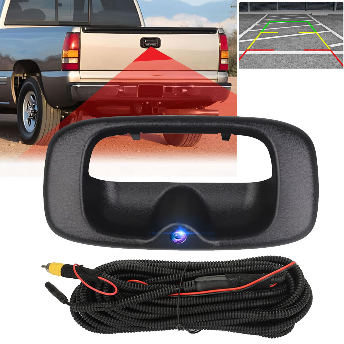 15228539 Tailgate Handle Backup Camera For 1999-2006 Chevy Silverado GMC Sierra