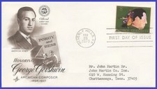 USA5 #1484 ADDR ARTCRAFT FDC   George Gershwin