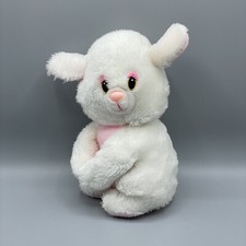 Vintage Atlanta Novelty Lamb Plush White Stuffed Animal Made In Taiwan 10"