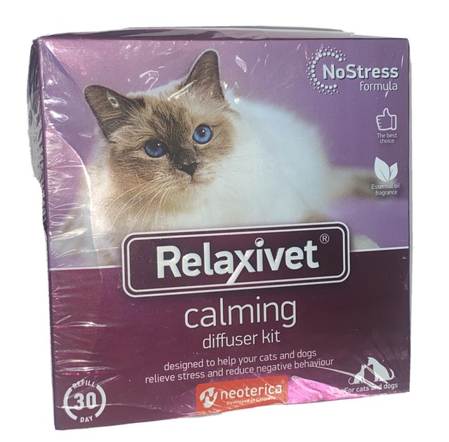 Relaxivet Natural Cat Calming Pheromone Diffuser Improved Refill for