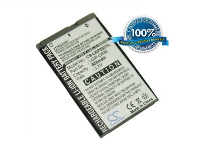 Batteria Sostitutiva Per LG KG290, KG120, KP202: Li-ion 3.7V 850mAh (Compatibile LGIP-G830)
