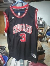 Adidas NBA Dwayne Wade 3 Chicago Bulls Swingman Jersey 2XL EUC
