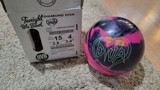 DV8 Diamond Diva 1st Quality Bowling Ball 15 Pounds 3-4" Pin 2.8oz TW