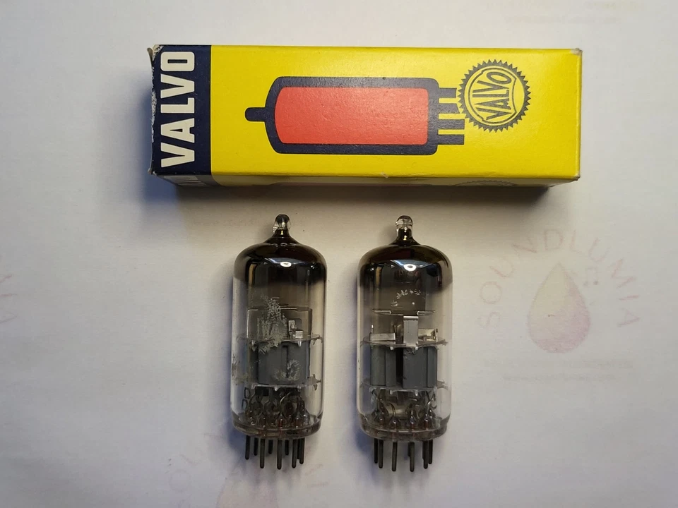 Valvo PCC88 = 7DJ8 (6DJ8 equivalente.) Par D-getter emparejado - Hamburgo 1959/60 DJ1 Foto 3 de 4