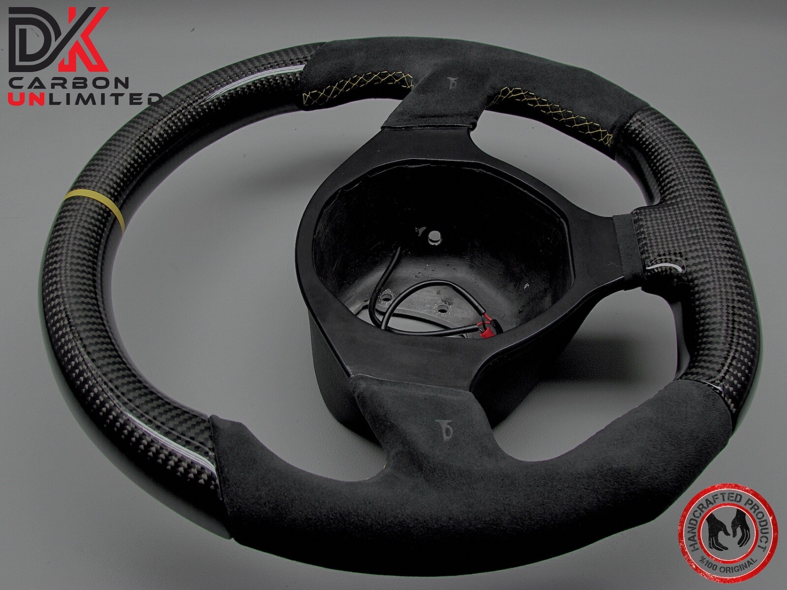 Lamborghini Murcielago LP670 LP650 LP640 Yellow Ring Carbon Steering Wheel v3