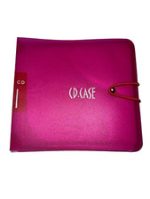 12 Disc CD DVD Portable Wallet Storage Bag Plastic Case Elastic Closure
