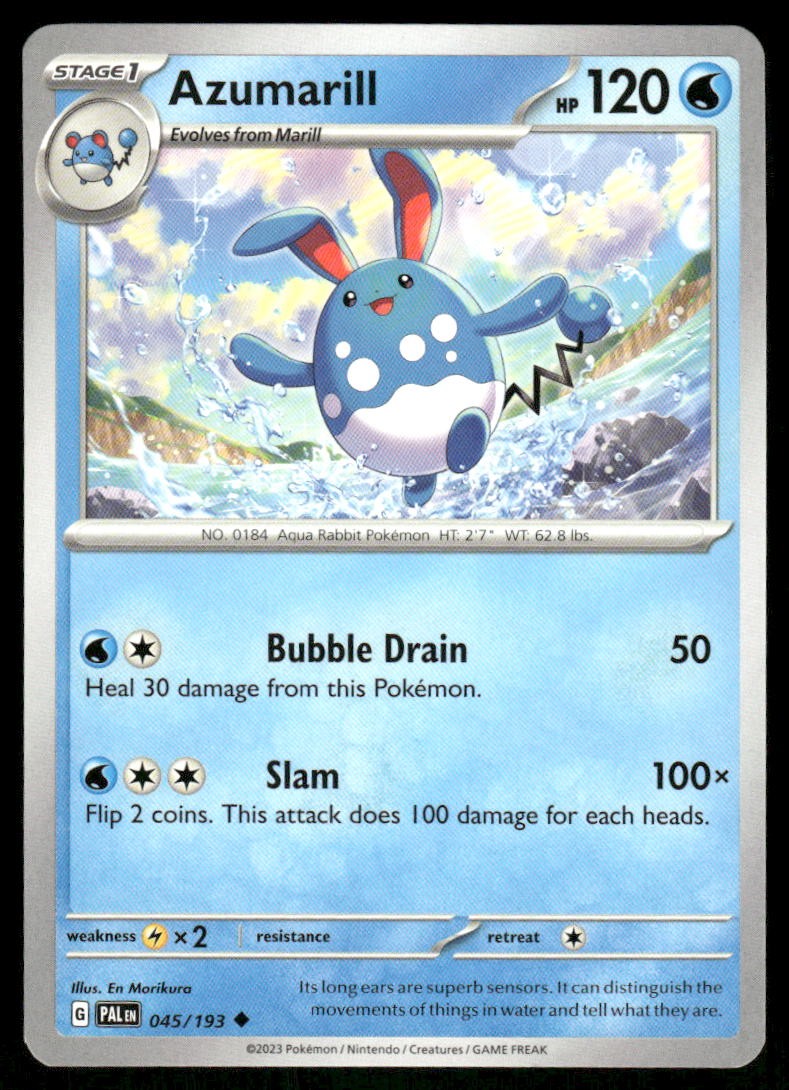 Azumarill 045/193 - Paldea Evolved - Uncommon NM