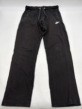 Nike Pants Women L Black Solid Pockets Logo 1...