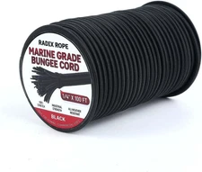 Marine Grade Bungee Cords Heavy Duty Outdoor - Bungee Cord Roll - 100% Stretc...