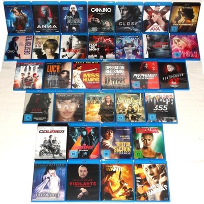 Blu-Ray Sammlung 33 Frauenpower Filme Uncut FSK18 in neuwertigem Sammlerzustand